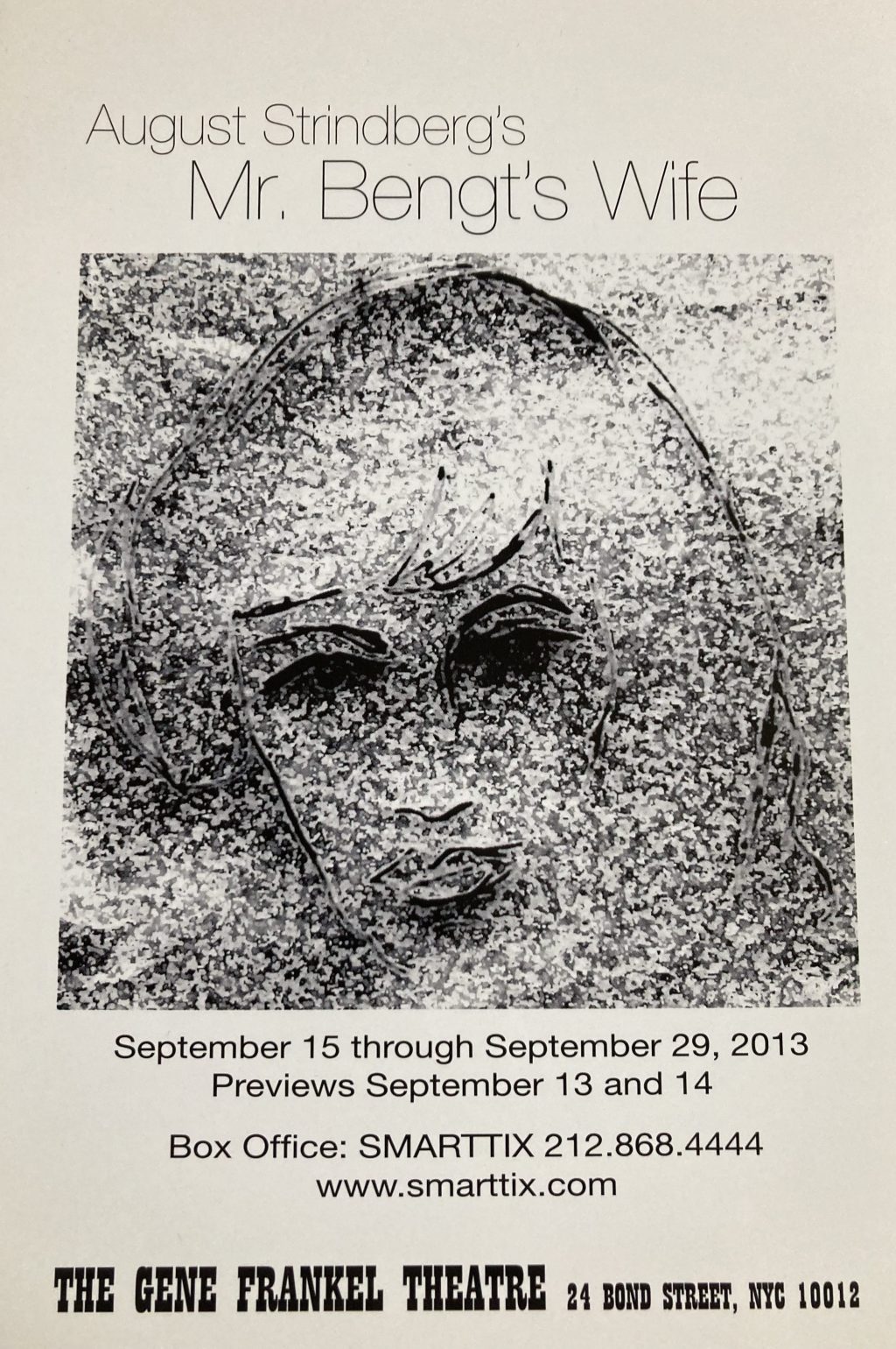 Mr. Bengt’s Wife, a play by August Strindberg/ in its first English language translation by Malin Tybåhl and Laurence&nbsp;Carr
